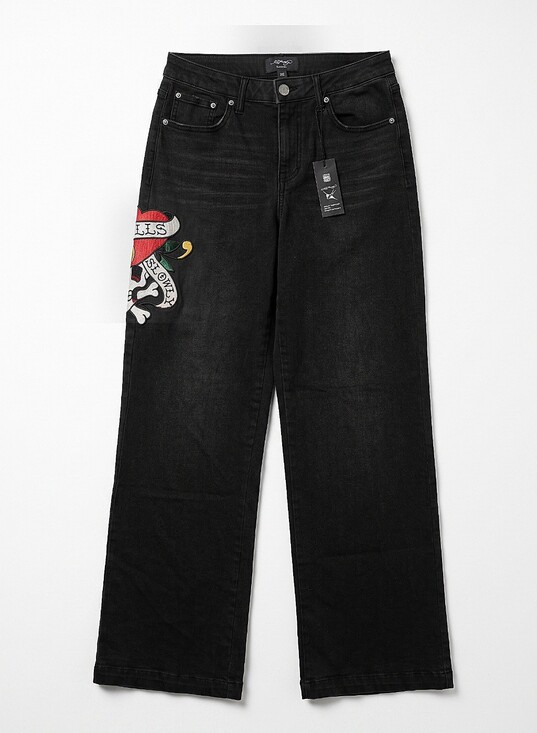 Ed Hardy Denim - NWT! Ed Hardy Black Relaxed Jeans with Left Hip Graphic